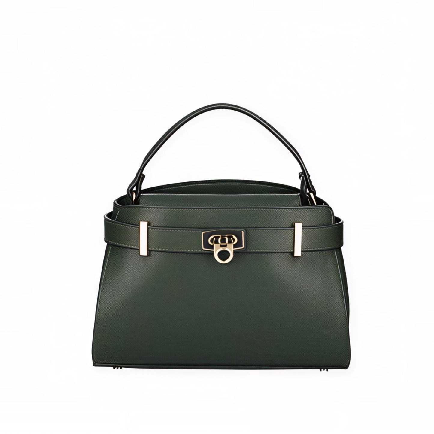 Orla Green Belted Leather Bag