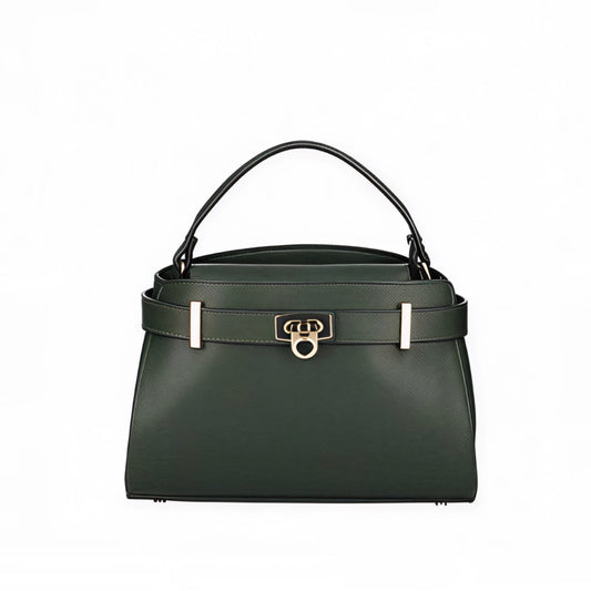 Orla Green Belted Leather Bag