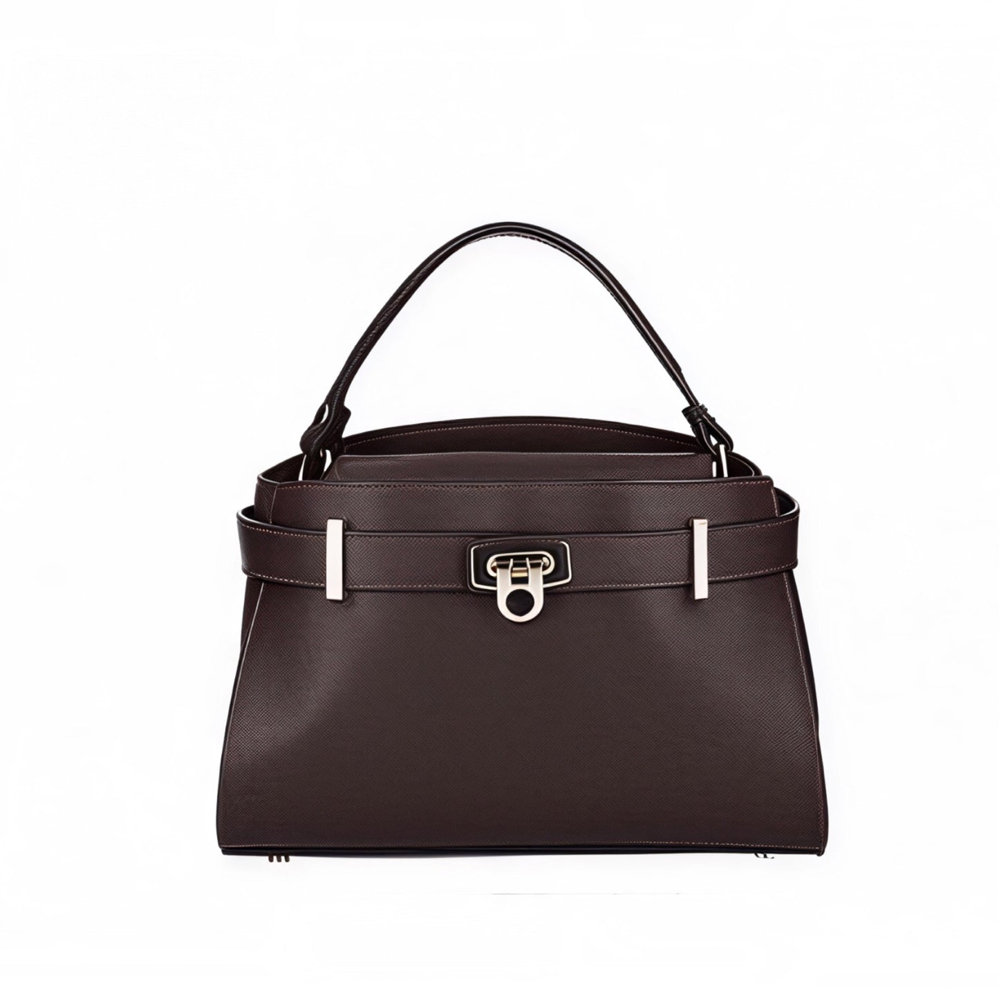 Orla Brown Belted Leather Bag