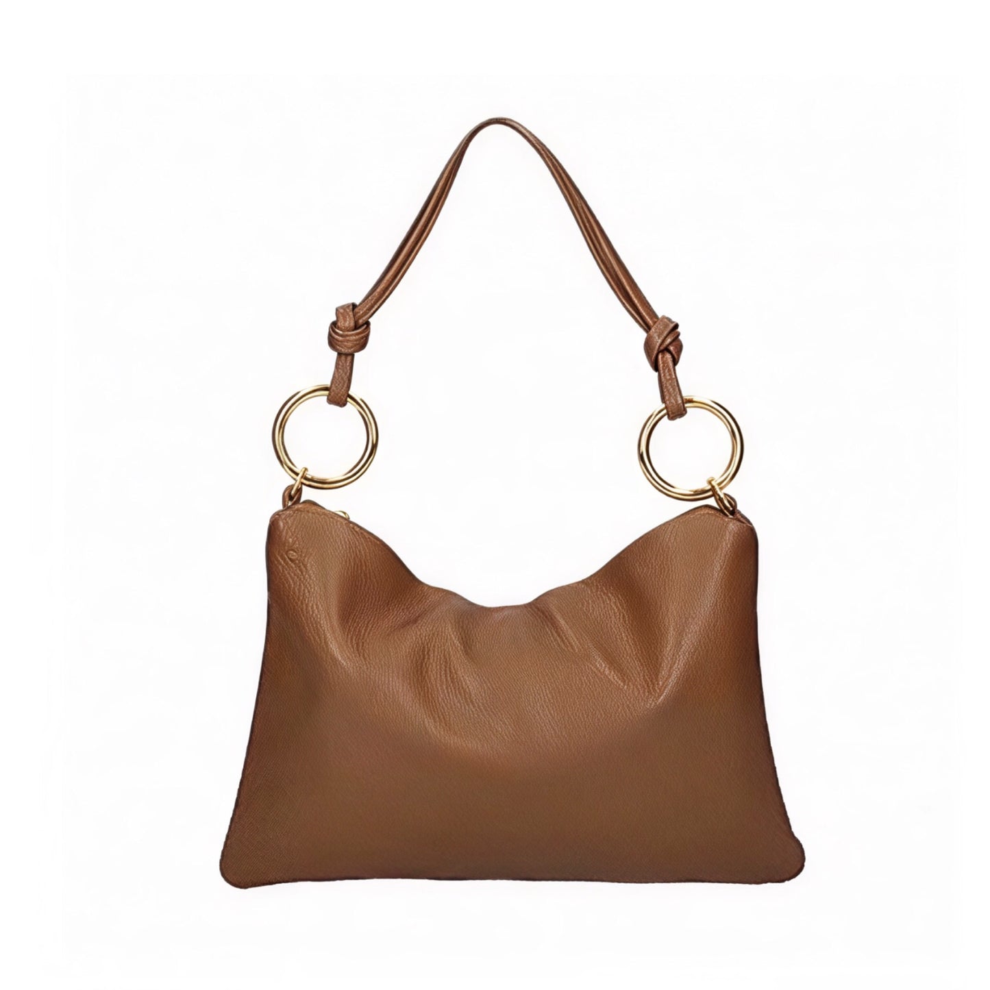Claudia Brown Shoulder Leather Bag