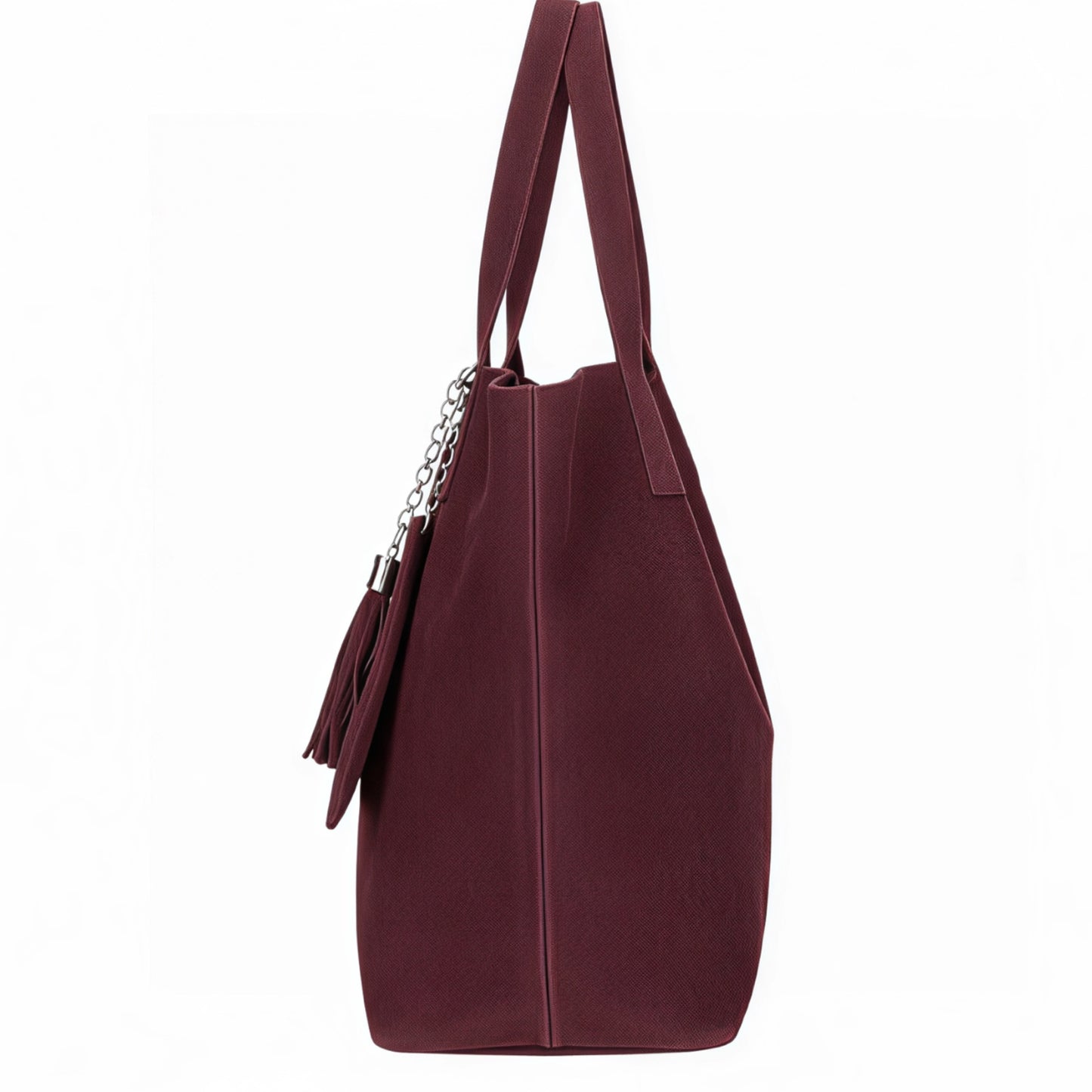 Zoe Red Suede Tote Bag