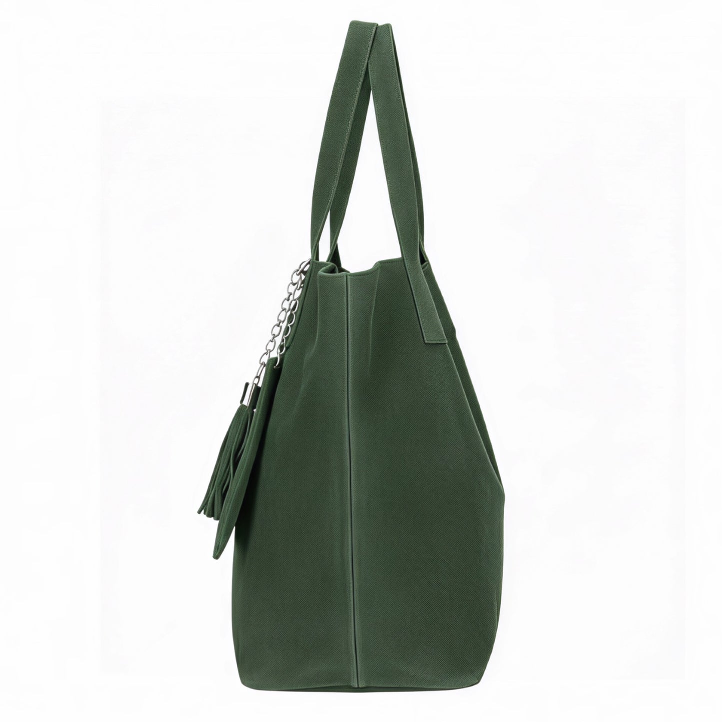 Zoe Green Suede Tote Bag