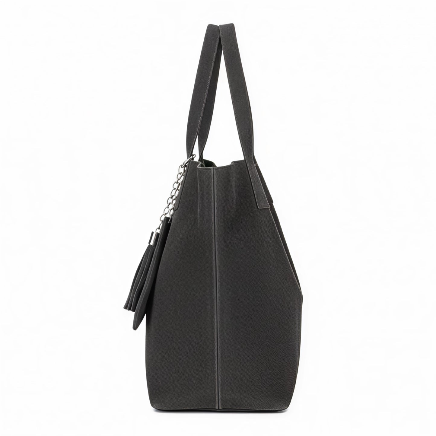 Zoe Grey Suede Tote Bag