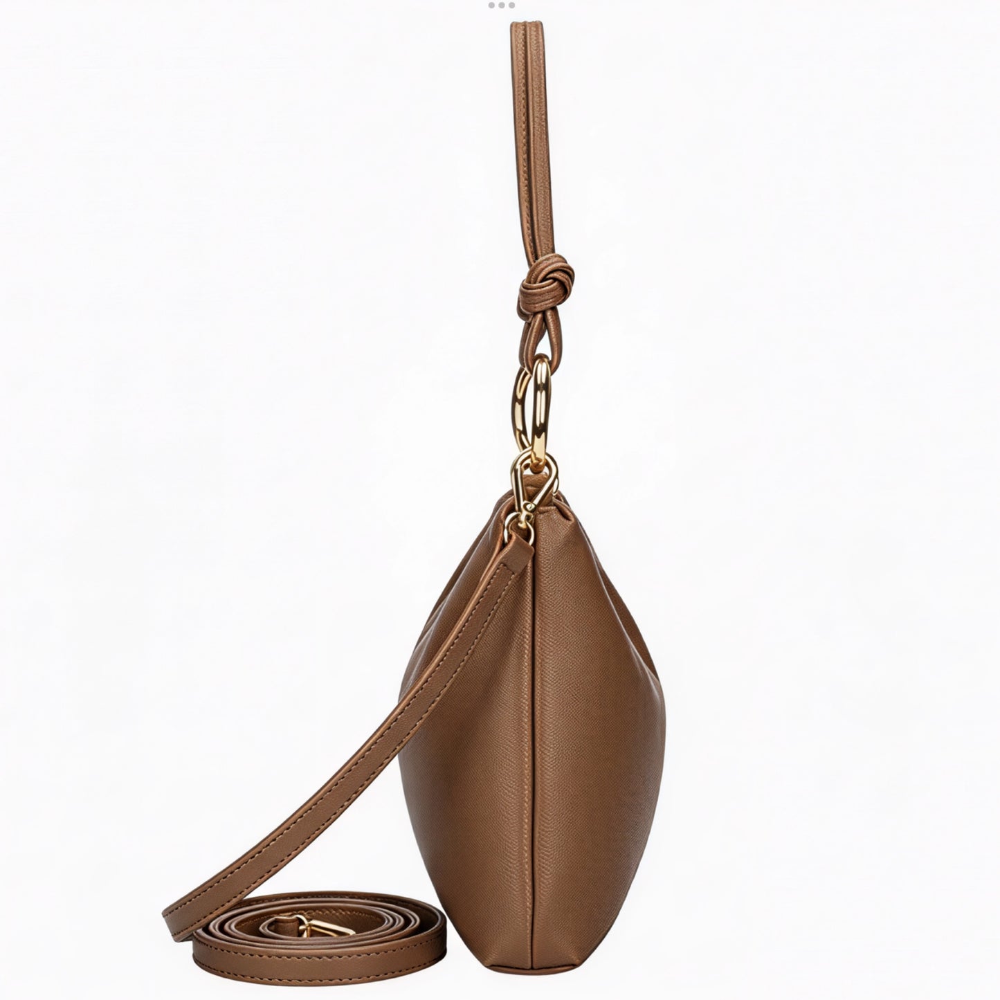 Claudia Brown Shoulder Leather Bag