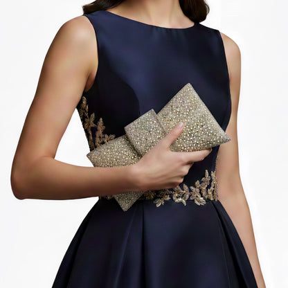 Catherine Gold Crystal Clutch Bag