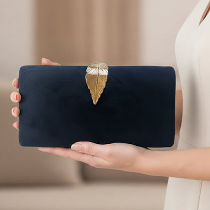 Eloise Navy Clutch Bag