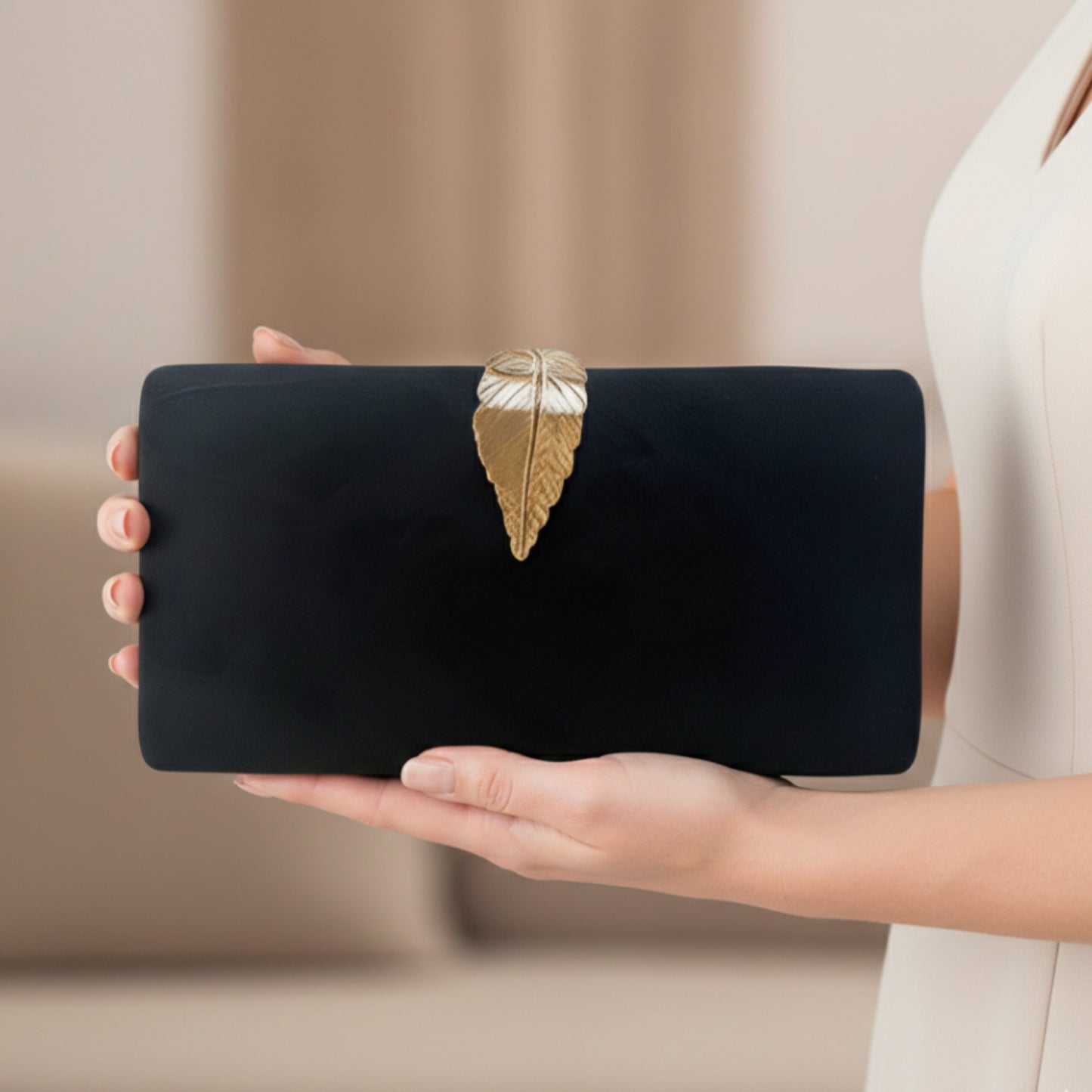 Eloise Black Clutch Bag