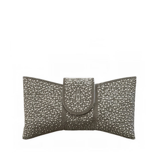 Catherine Silver Crystal Clutch Bag