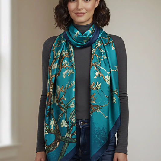 Van Gogh Almond Blossom Silk Scarf