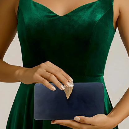 Eloise Navy Clutch Bag