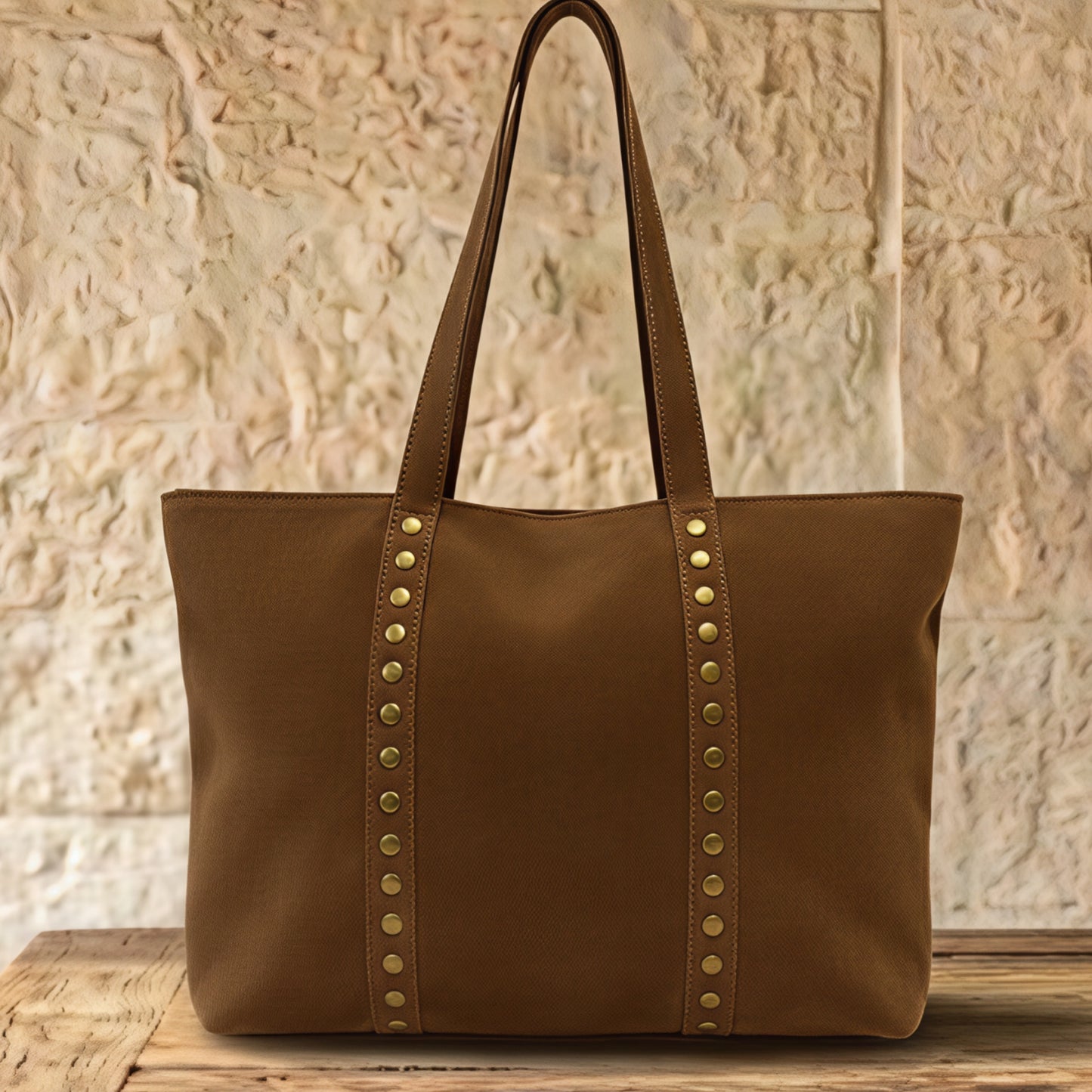 Roxy Brown Suede Tote Bag