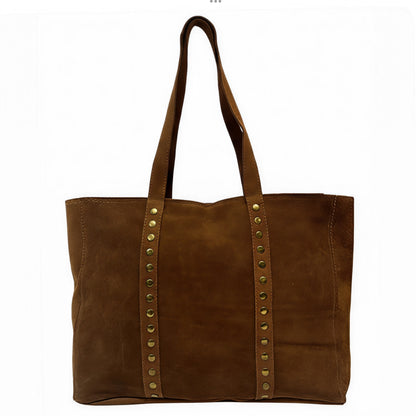 Roxy Brown Suede Tote Bag