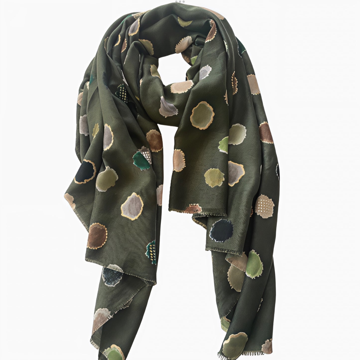 Green Circles  Scarf