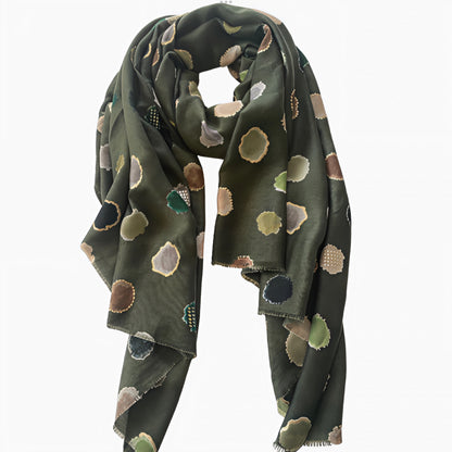 Green Circles  Scarf
