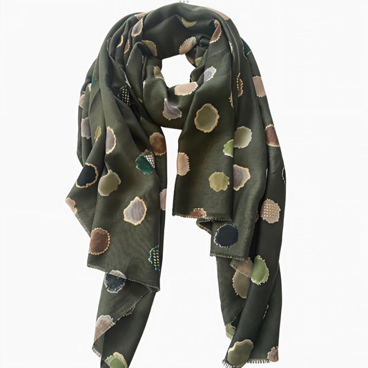Green Circles  Scarf