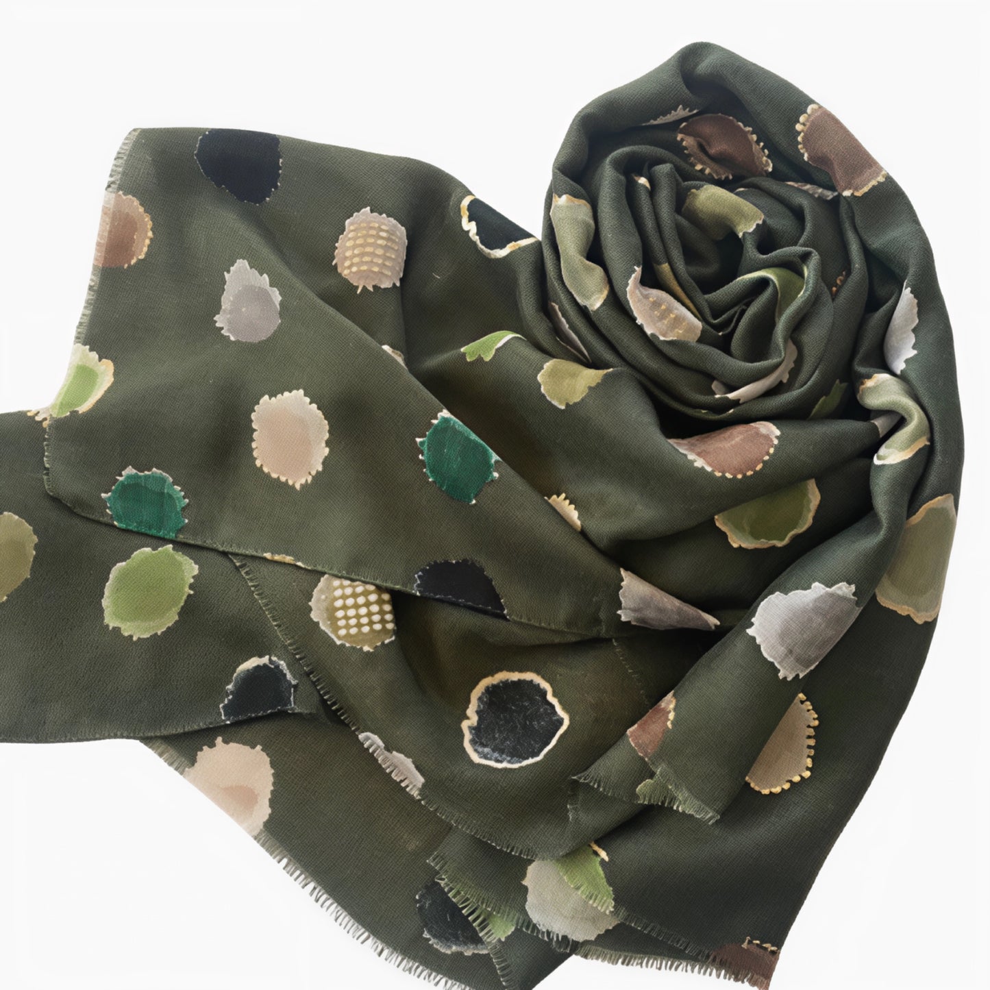 Green Circles  Scarf
