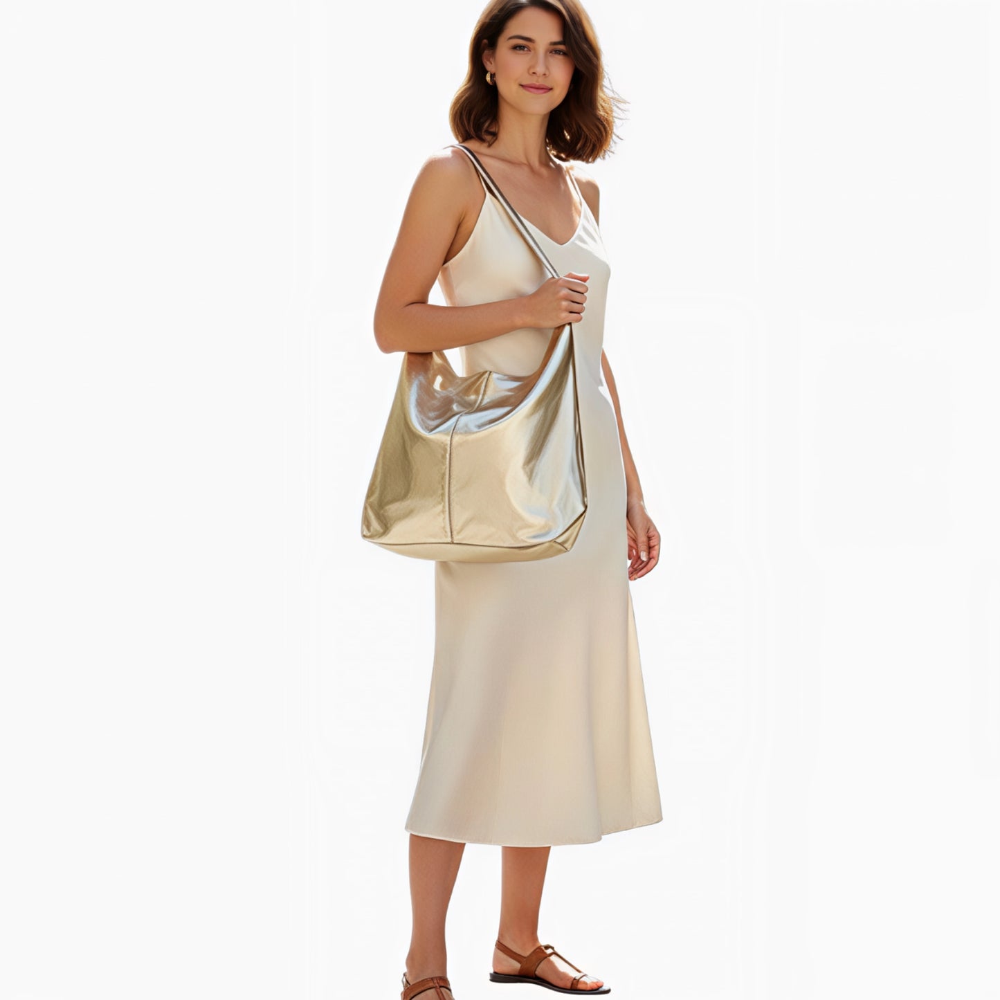 Sabrina Gold  Metallic Bag