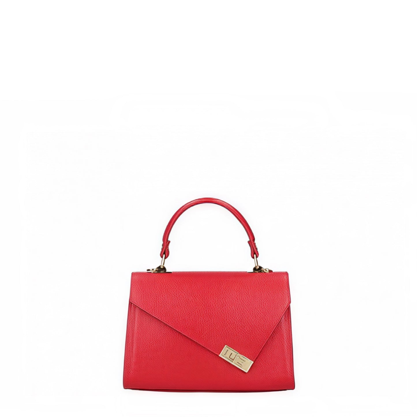 Charlotte Asymmetrical Red Leather Bag