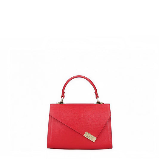 Charlotte Asymmetrical Red Leather Bag