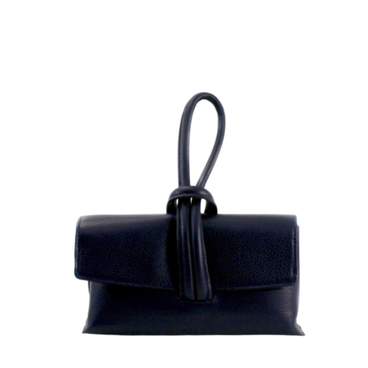 Zara - Loop Navy Leather Bag