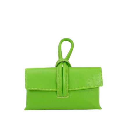 Zara - Loop Lime Green  Leather Bag