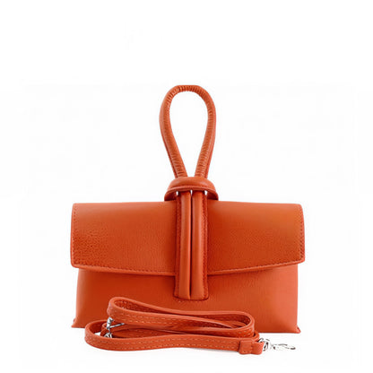 Zara - Loop Orange Leather Bag