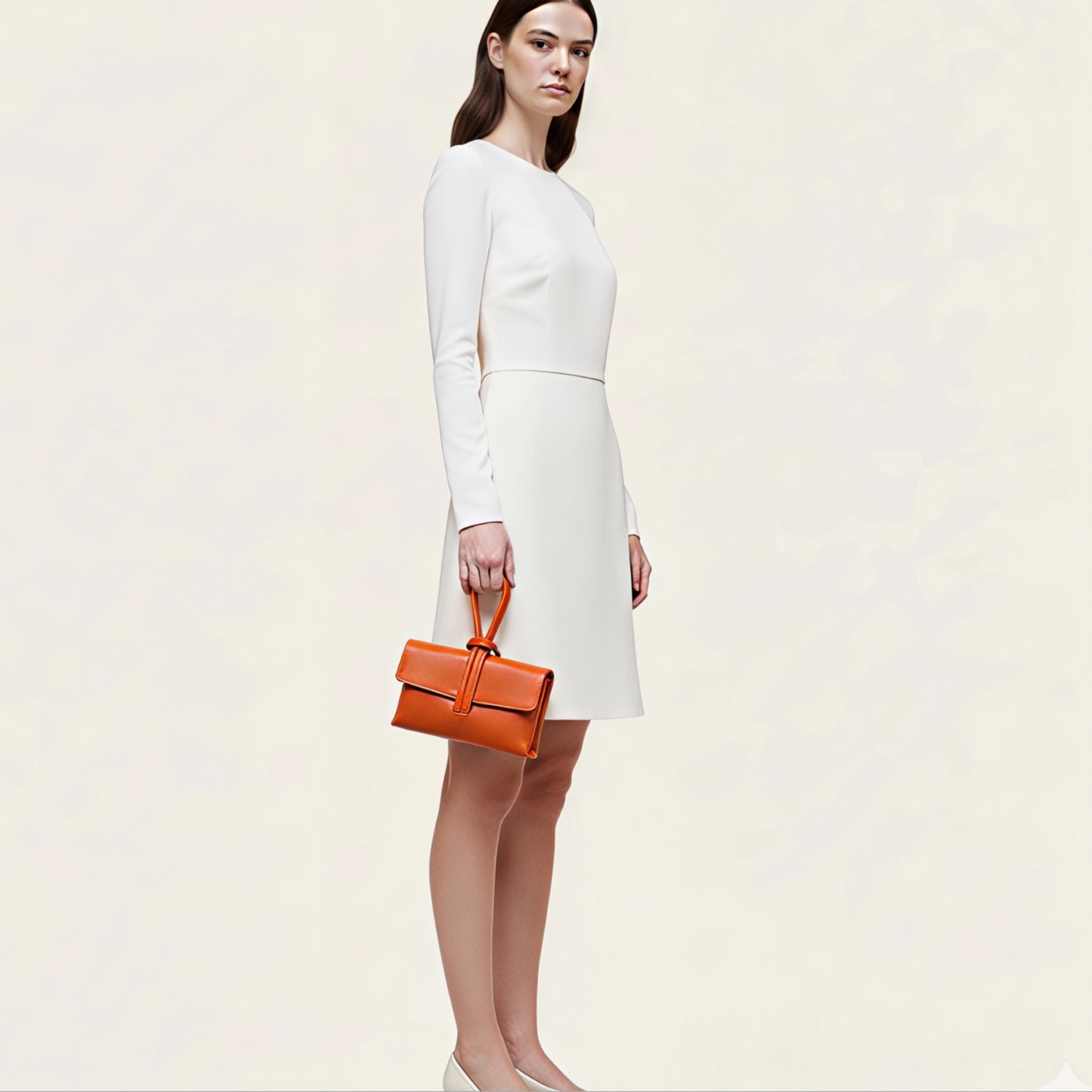 Zara - Loop Orange Leather Bag