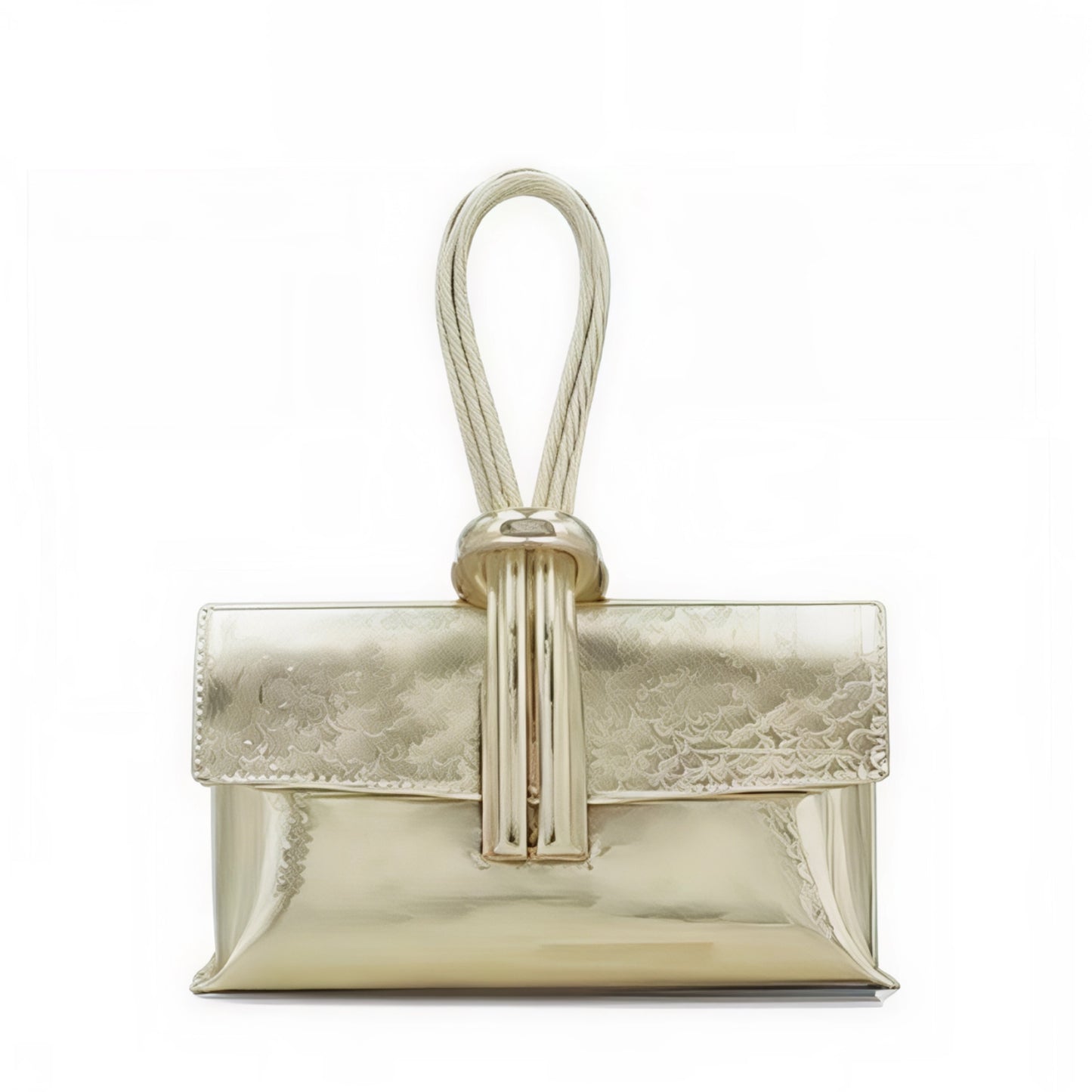 Zara - Loop Gold  Leather Bag