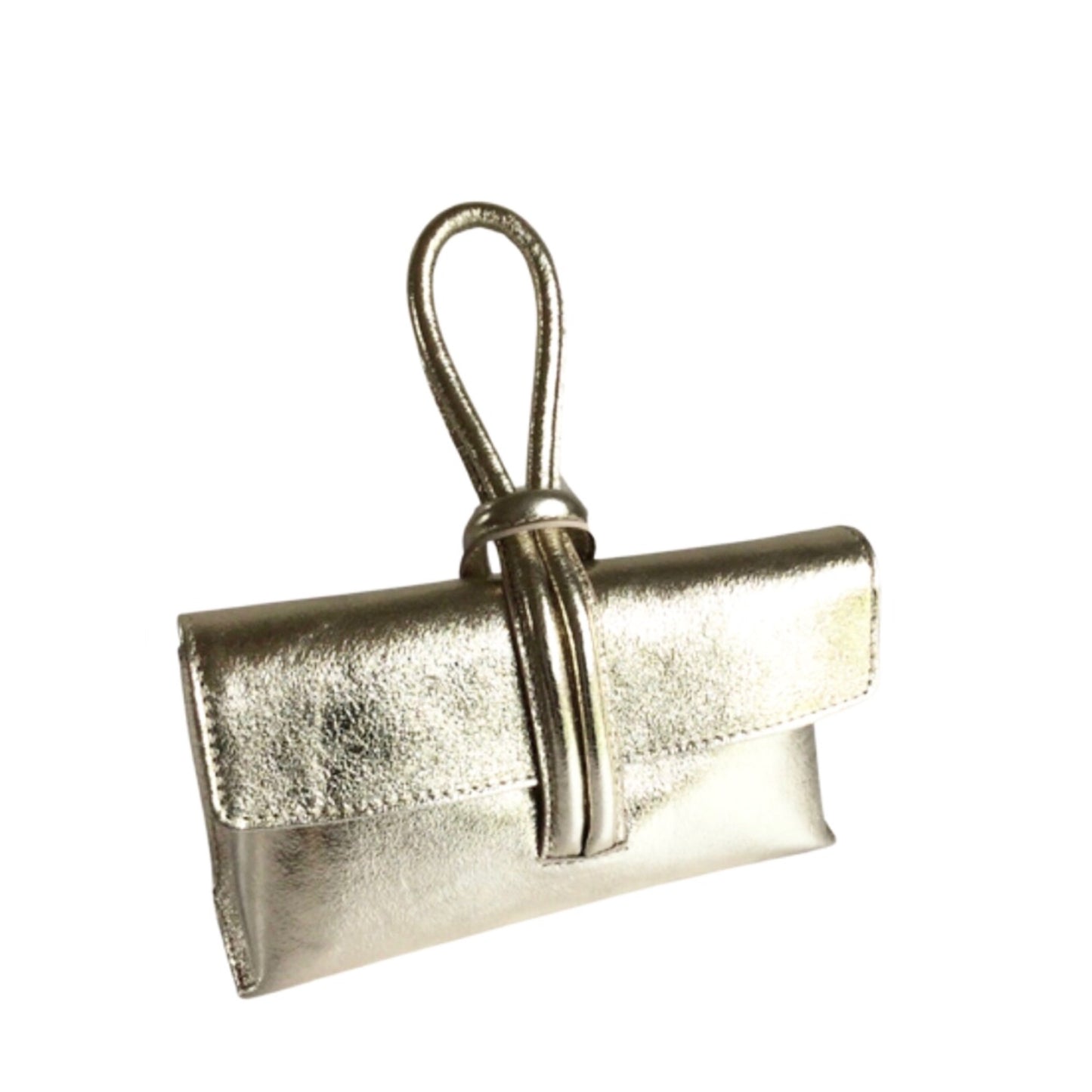 Zara - Loop Gold  Leather Bag