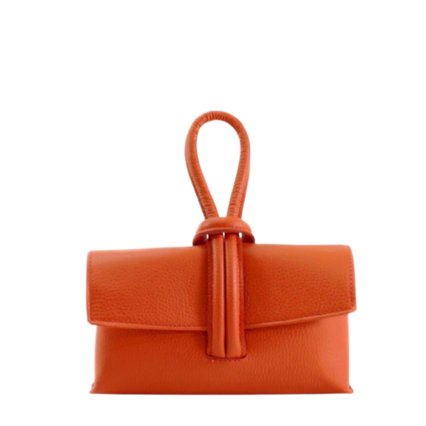 Zara - Loop Orange Leather Bag