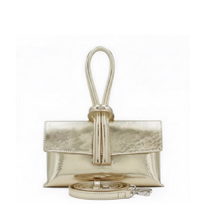 Zara - Loop Gold  Leather Bag