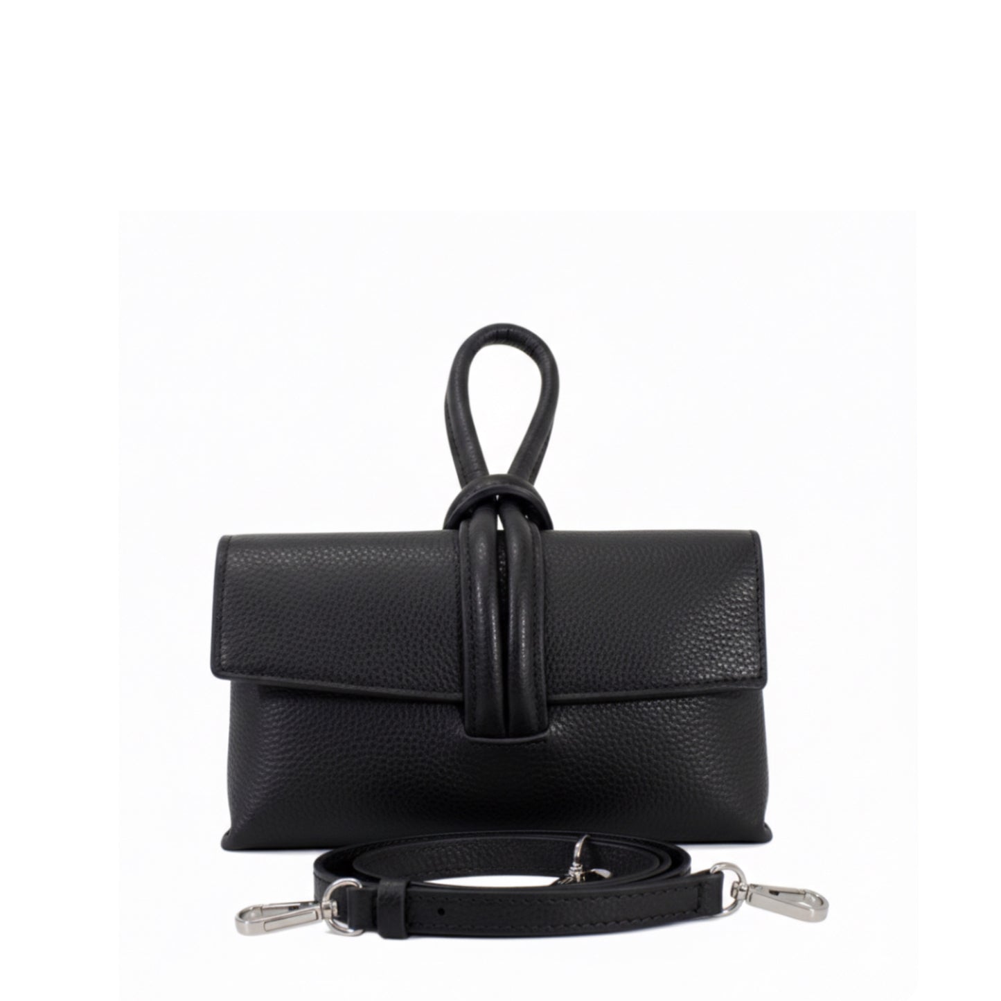 Zara - Loop Black Leather Bag