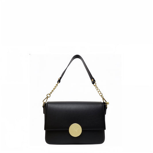 Suki Black Shoulder Leather Bag