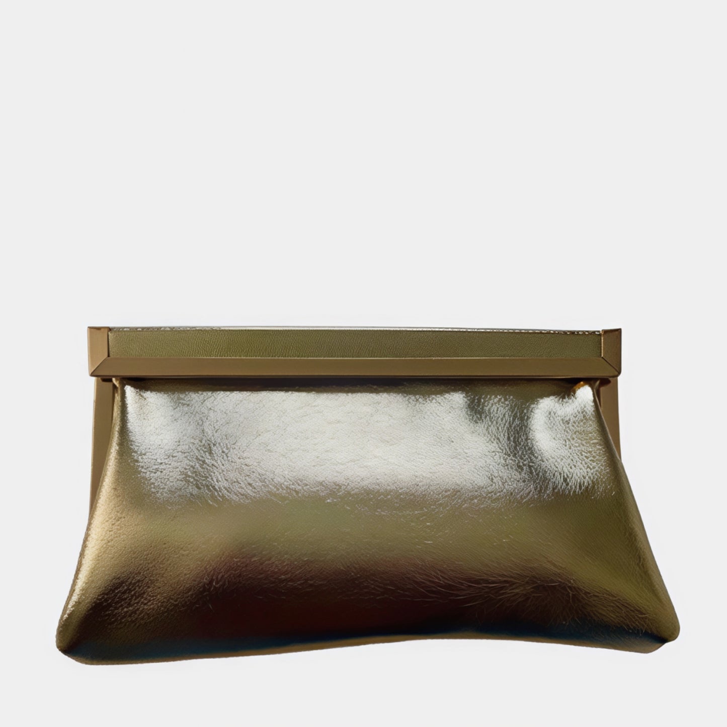 Freya Gold Metallic Oversized Clutch