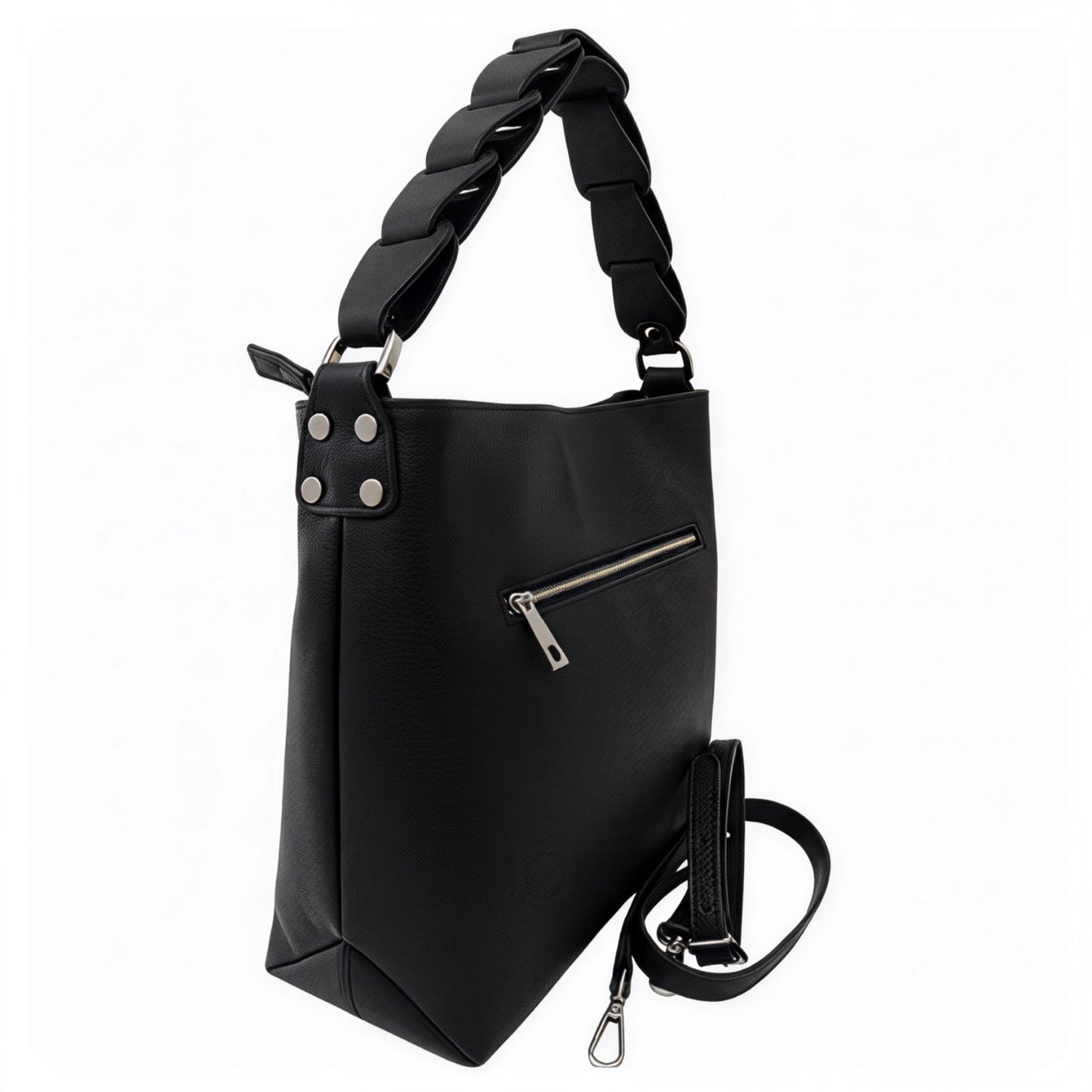 Gigi Black Hobo Leather Bag
