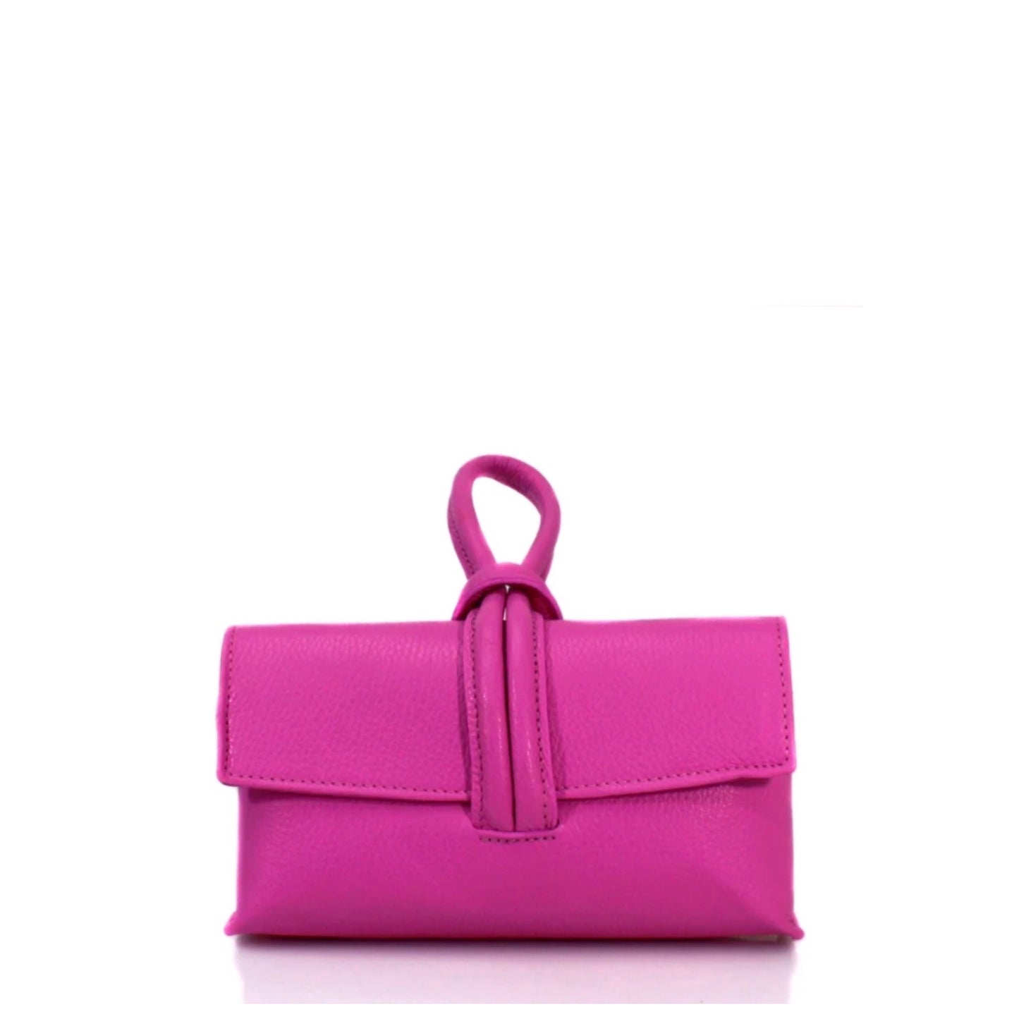 Zara - Loop Magenta Leather Bag