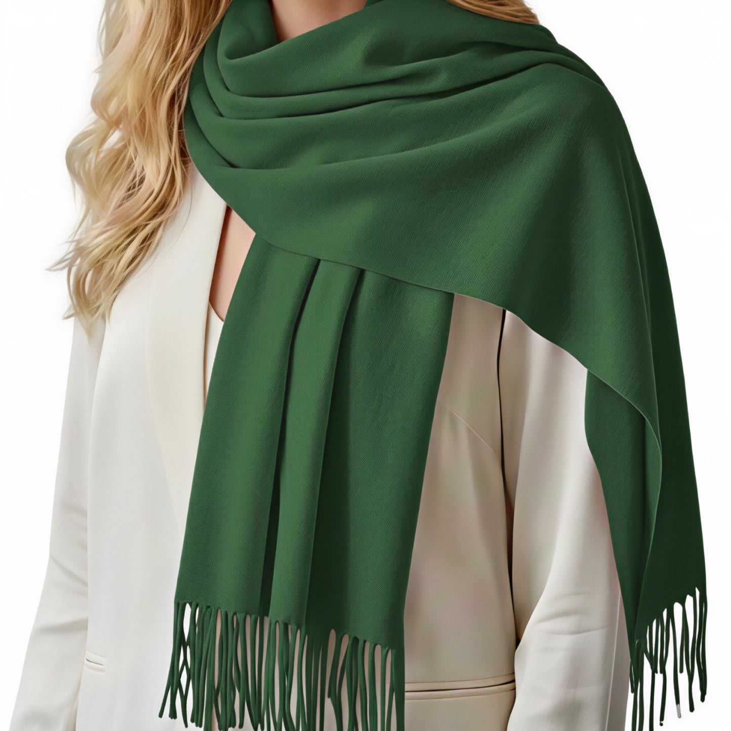 Green Cashmere Scarf