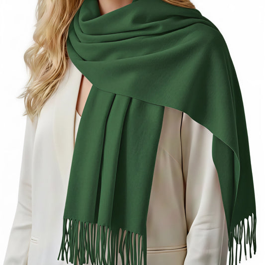 Green Cashmere Scarf