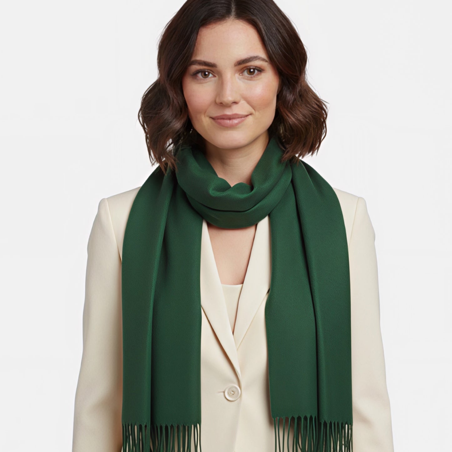 Green Cashmere Scarf