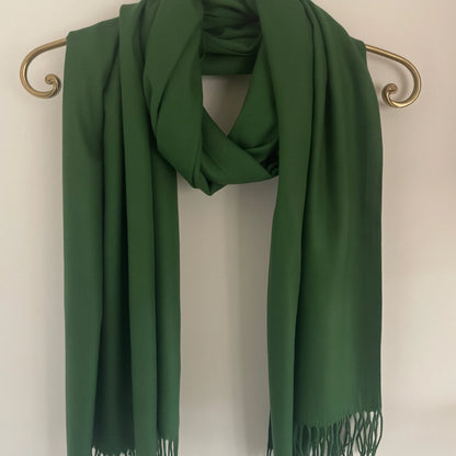Green Cashmere Scarf