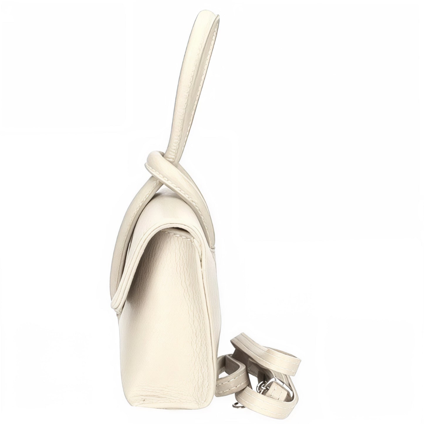 Zara - Loop Beige Leather Bag