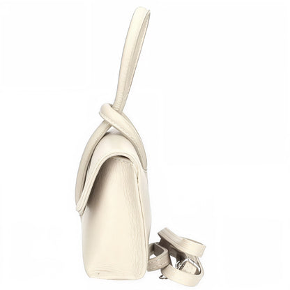 Zara - Loop Beige Leather Bag