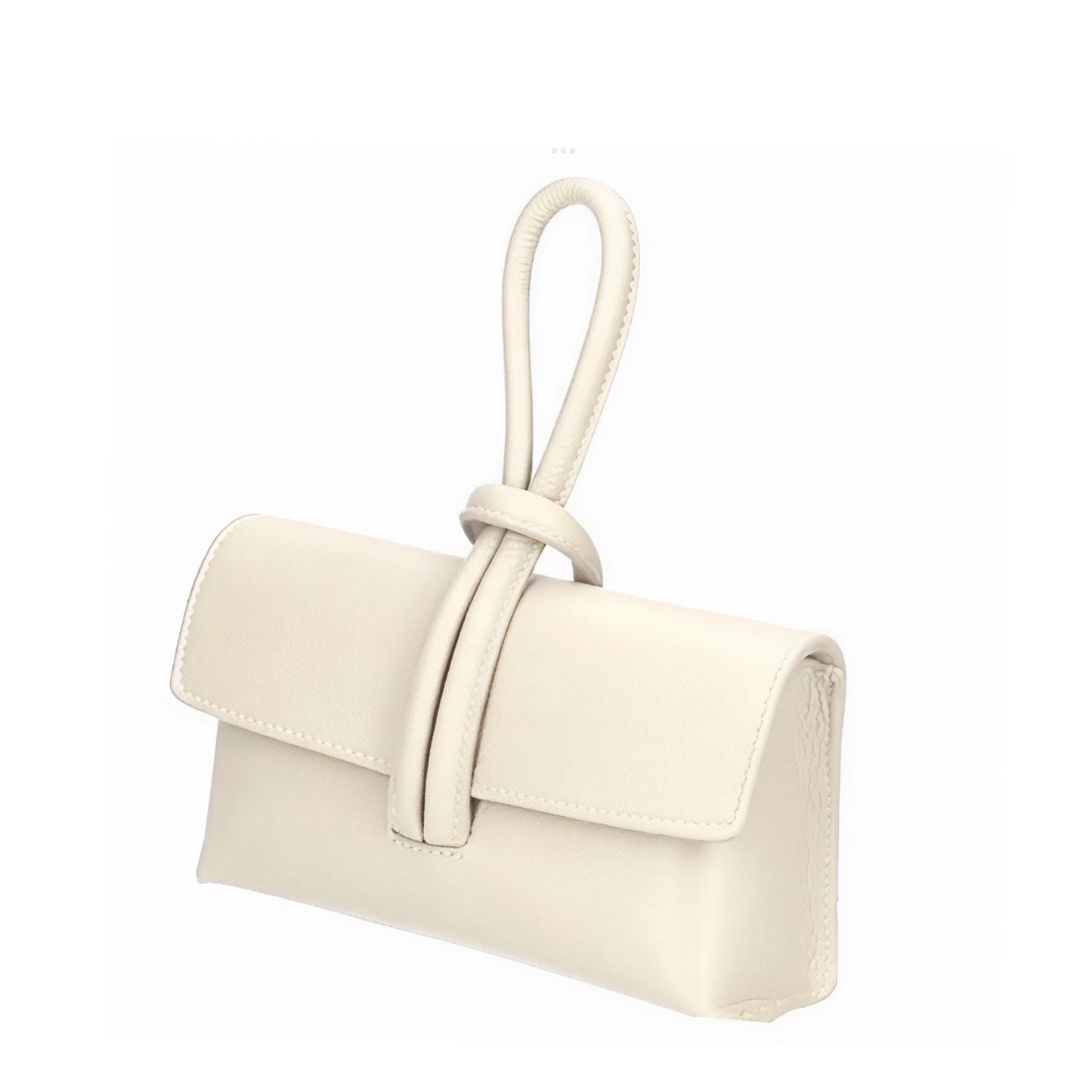 Zara - Loop Beige Leather Bag