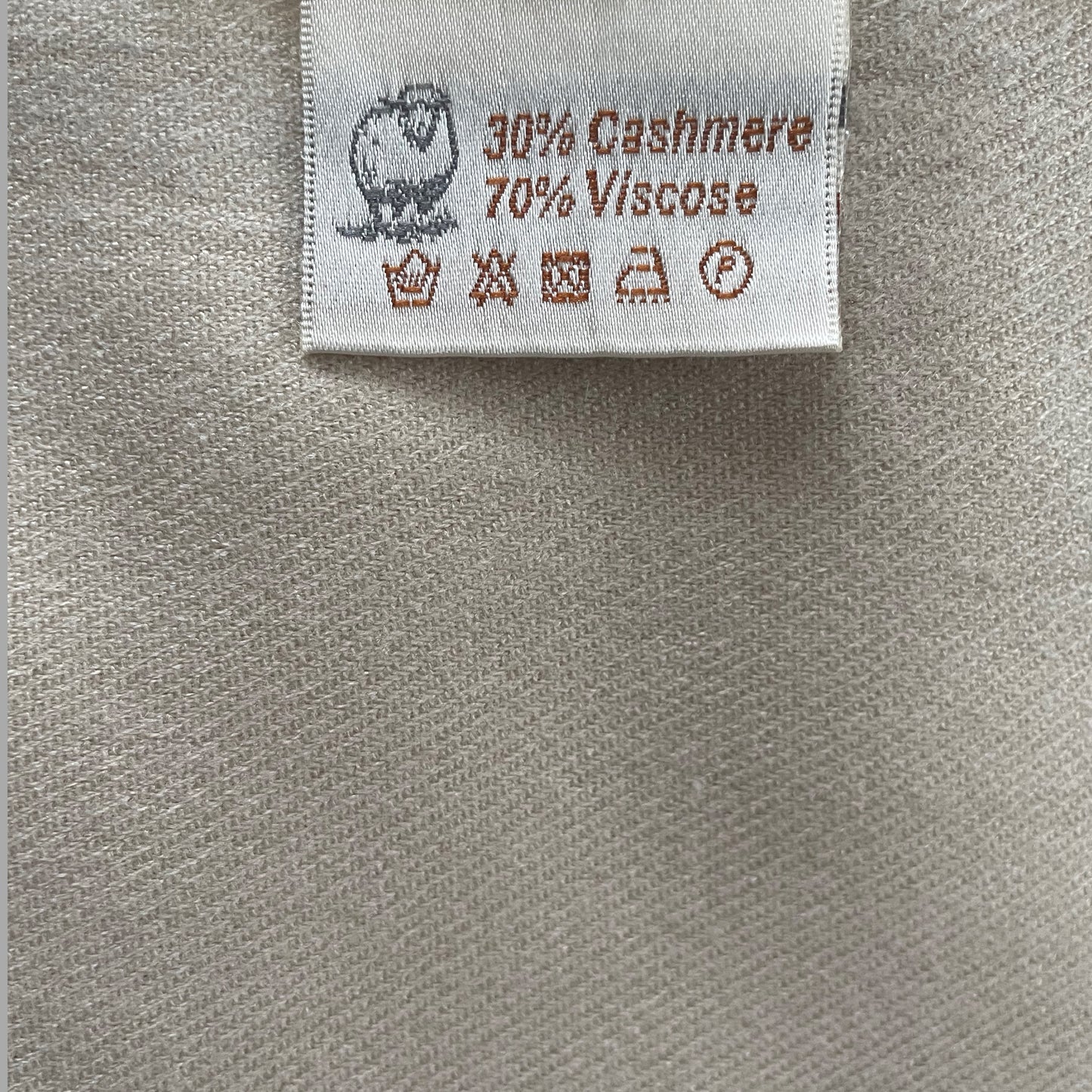 Beige Cashmere Shawl