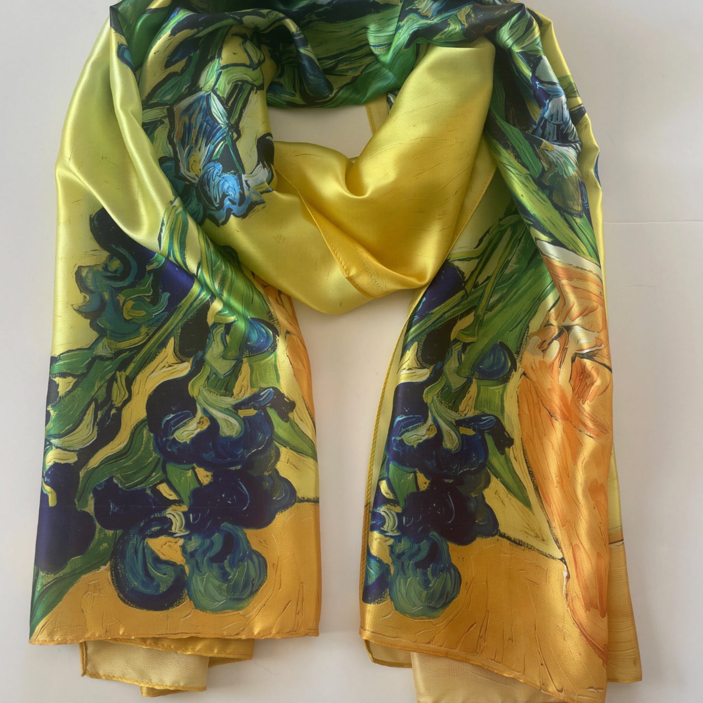 Van Gogh Irises Silk Scarf