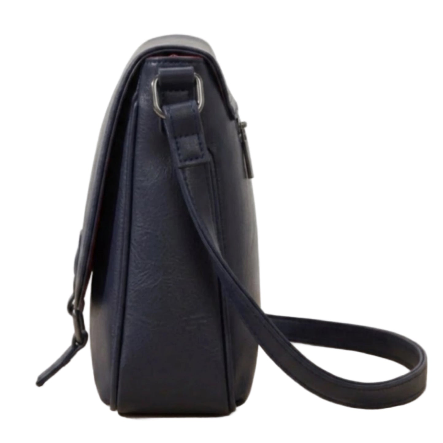 Vegan Navy Crossbody Bag