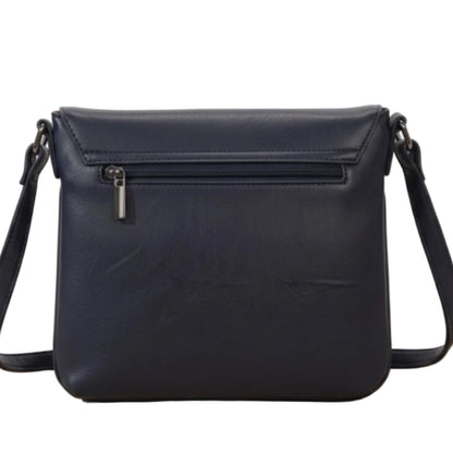 Vegan Navy Crossbody Bag