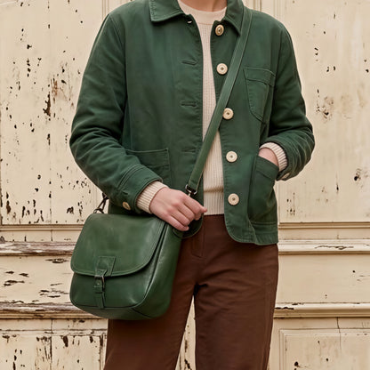 Vegan Green Crossbody Bag