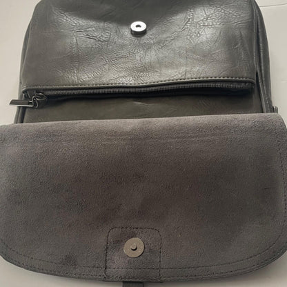 Vegan Grey Crossbody Bag