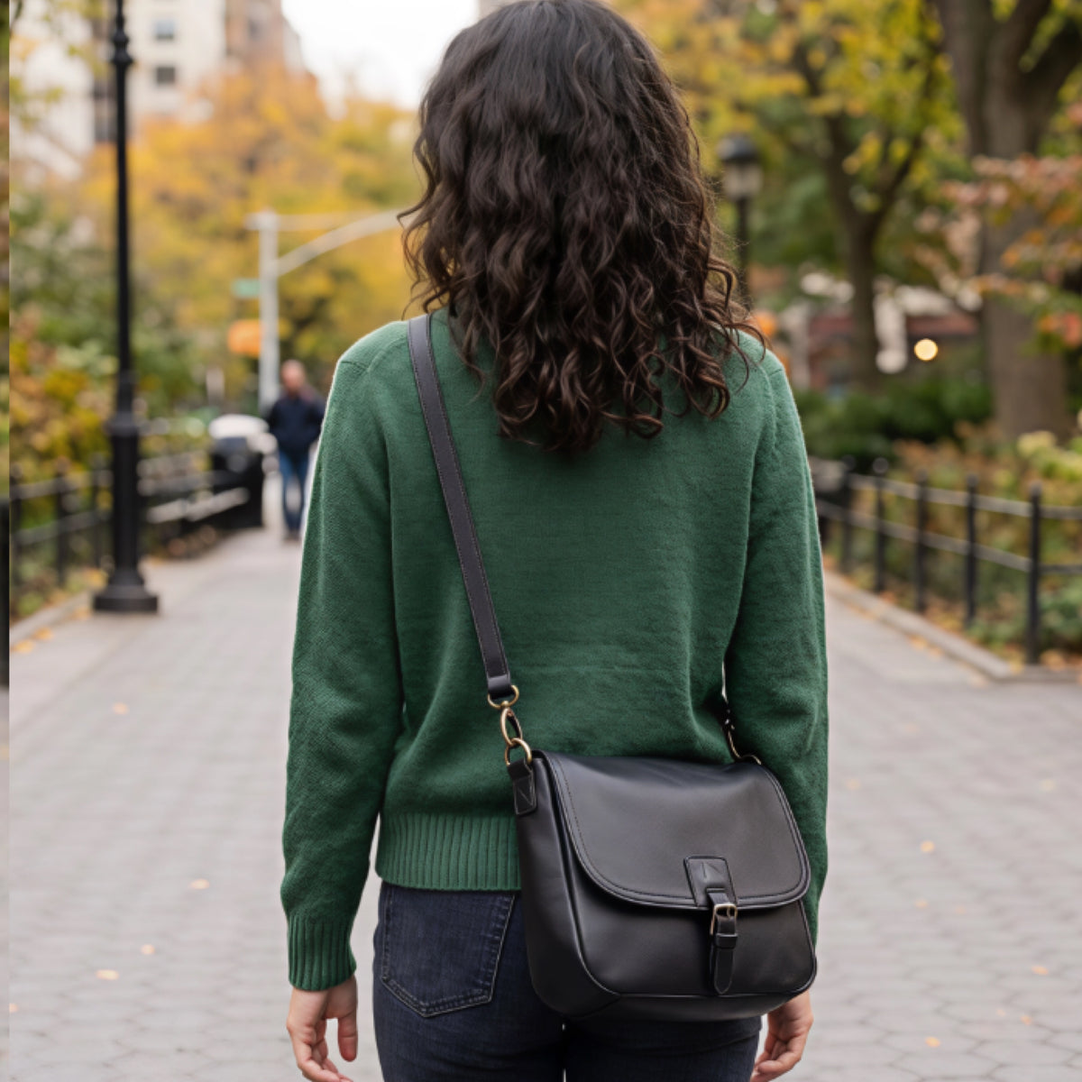 Vegan Black Crossbody Bag